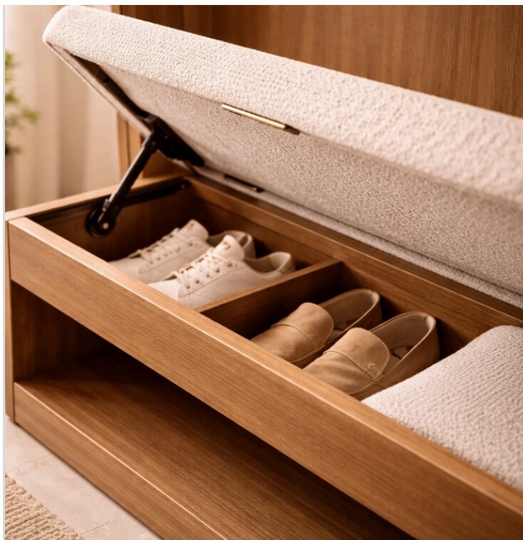 Shoe + overhead storage — ModuCrafts