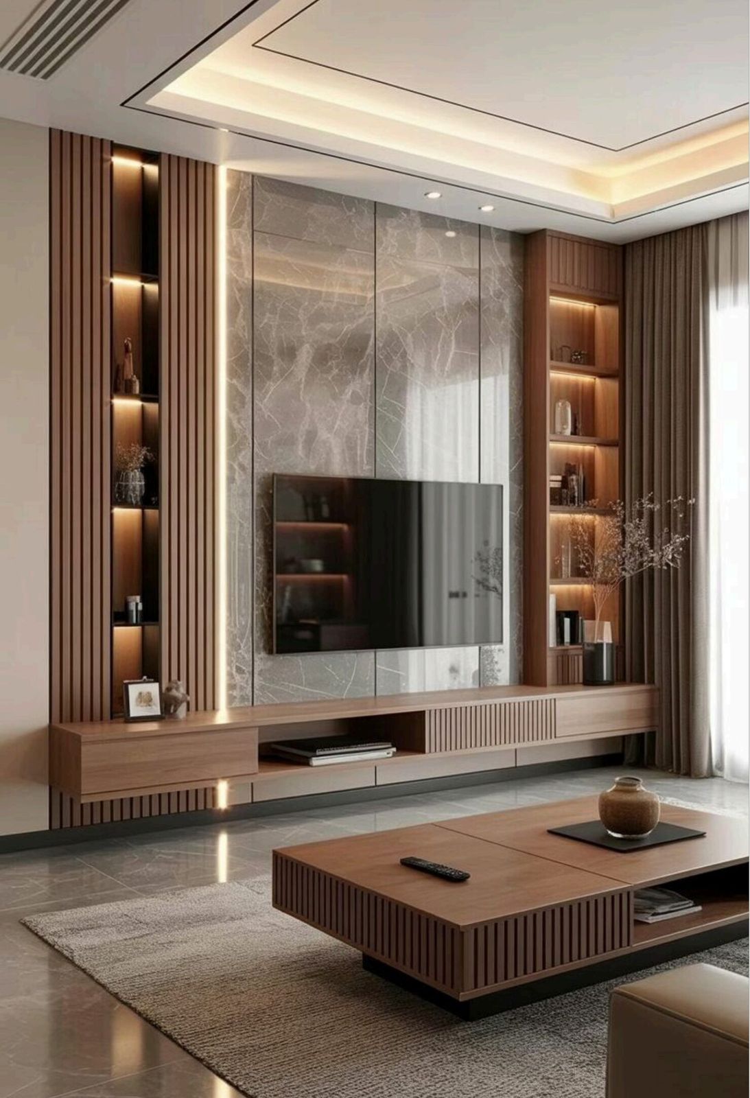 Wall-mounted floating
