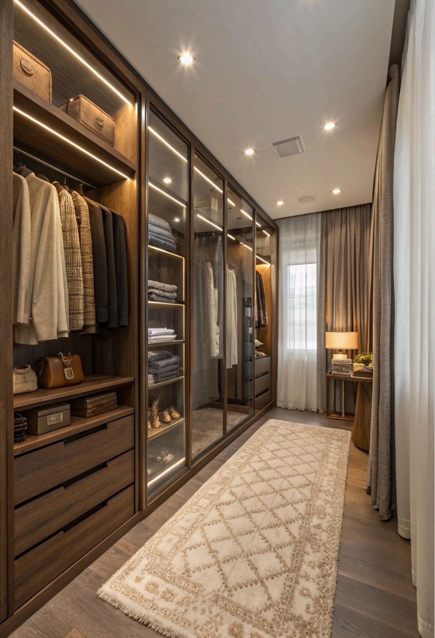 Walk-in wardrobe wardrobe design — ModuCrafts